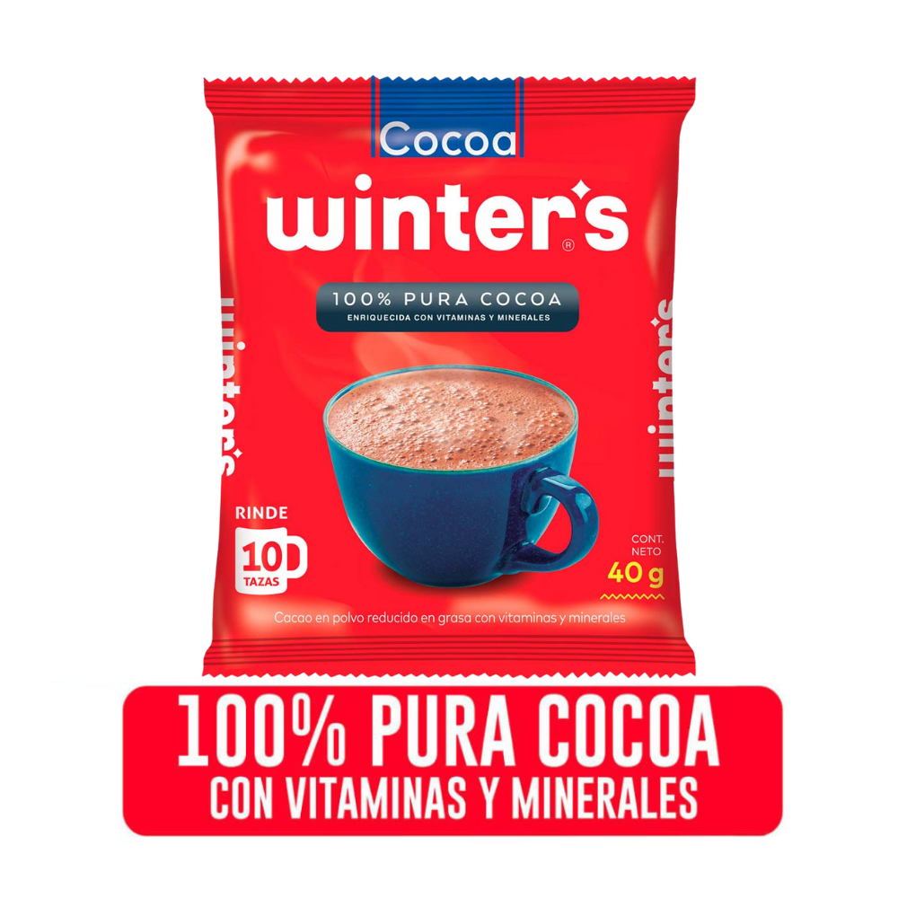 Cocoa en Polvo Winter's Bolsa 40gr