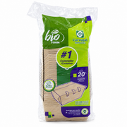 Contenedor Bio Form de Cartón Kraft N° 1 Pamolsa Paquete x 20 un.