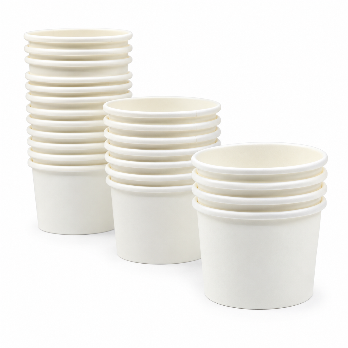 Contenedor de Polipapel para Helado con Diseño Ice Cream 4 oz Paquete x 25 un.