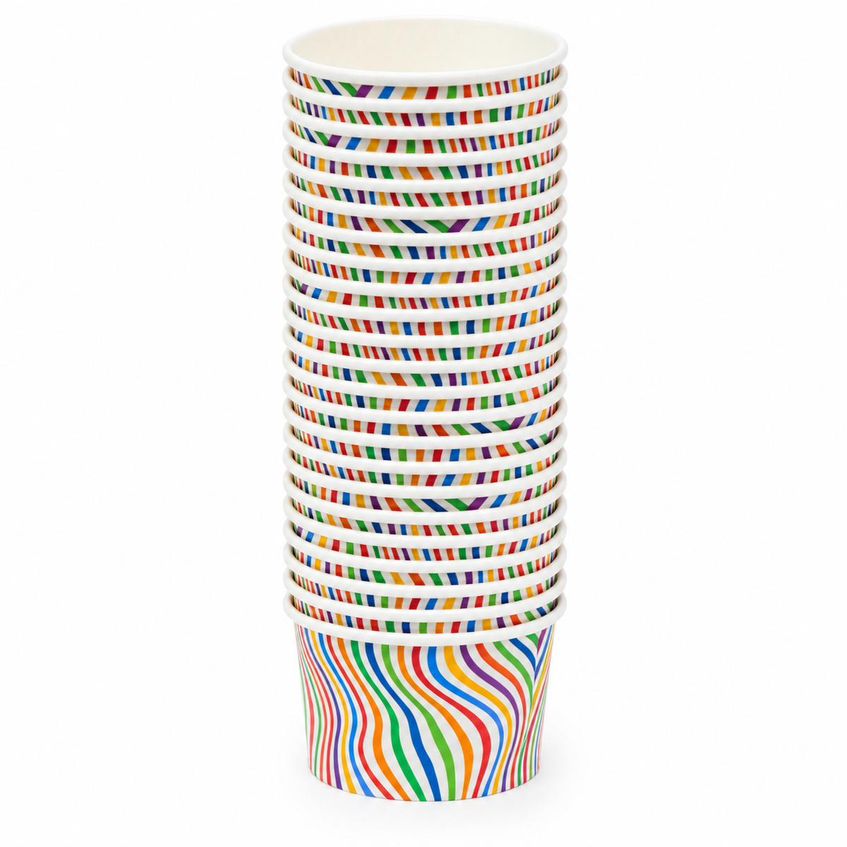 Contenedor de Polipapel para Helado con Diseño Ice Cream 4 oz con Tapa Paquete x 25 un.