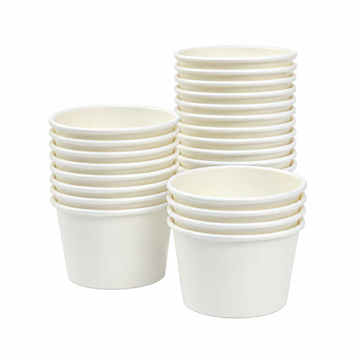 Contenedor de Polipapel para Helado con Diseño Ice Cream 4 oz sin Tapa Paquete x 25 un.