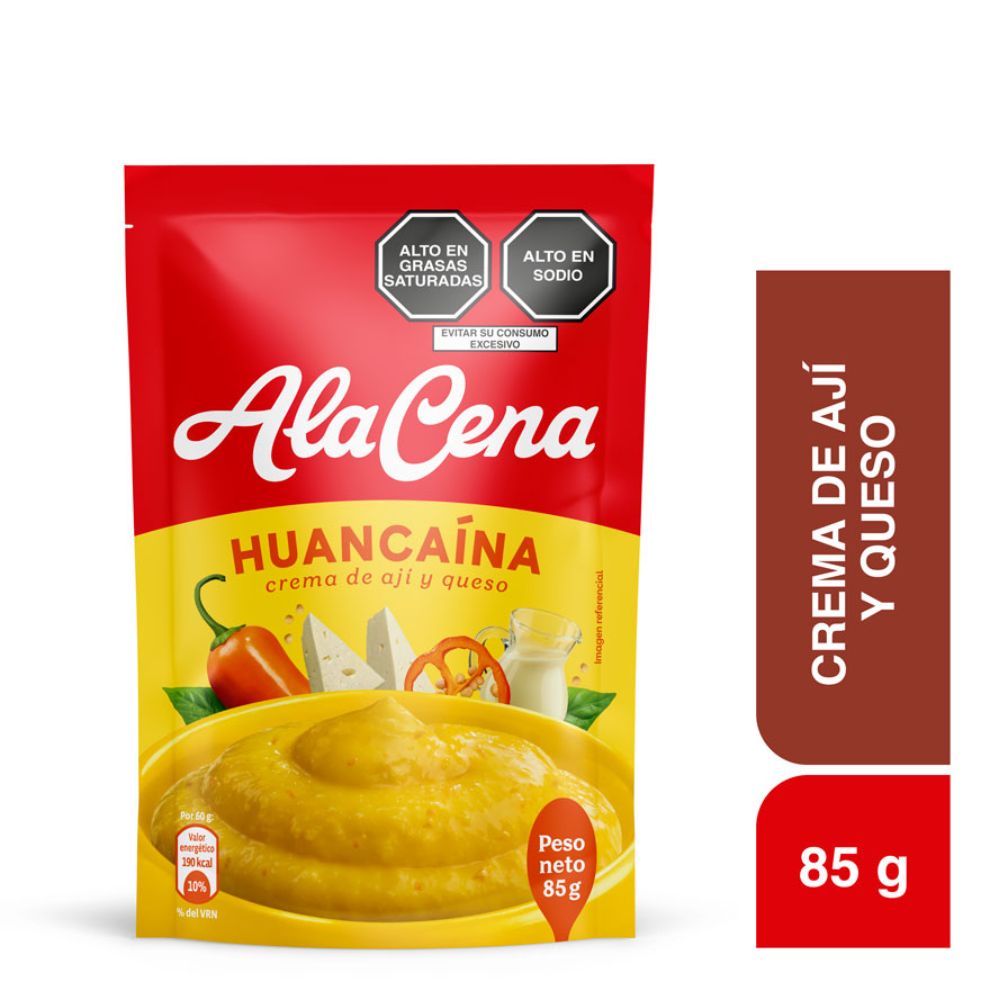 Crema de Ají y Queso AlaCena Huancaína Doypack 85gr