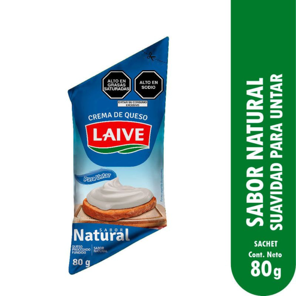 Crema de Queso Laive Sabor Natural 80gr