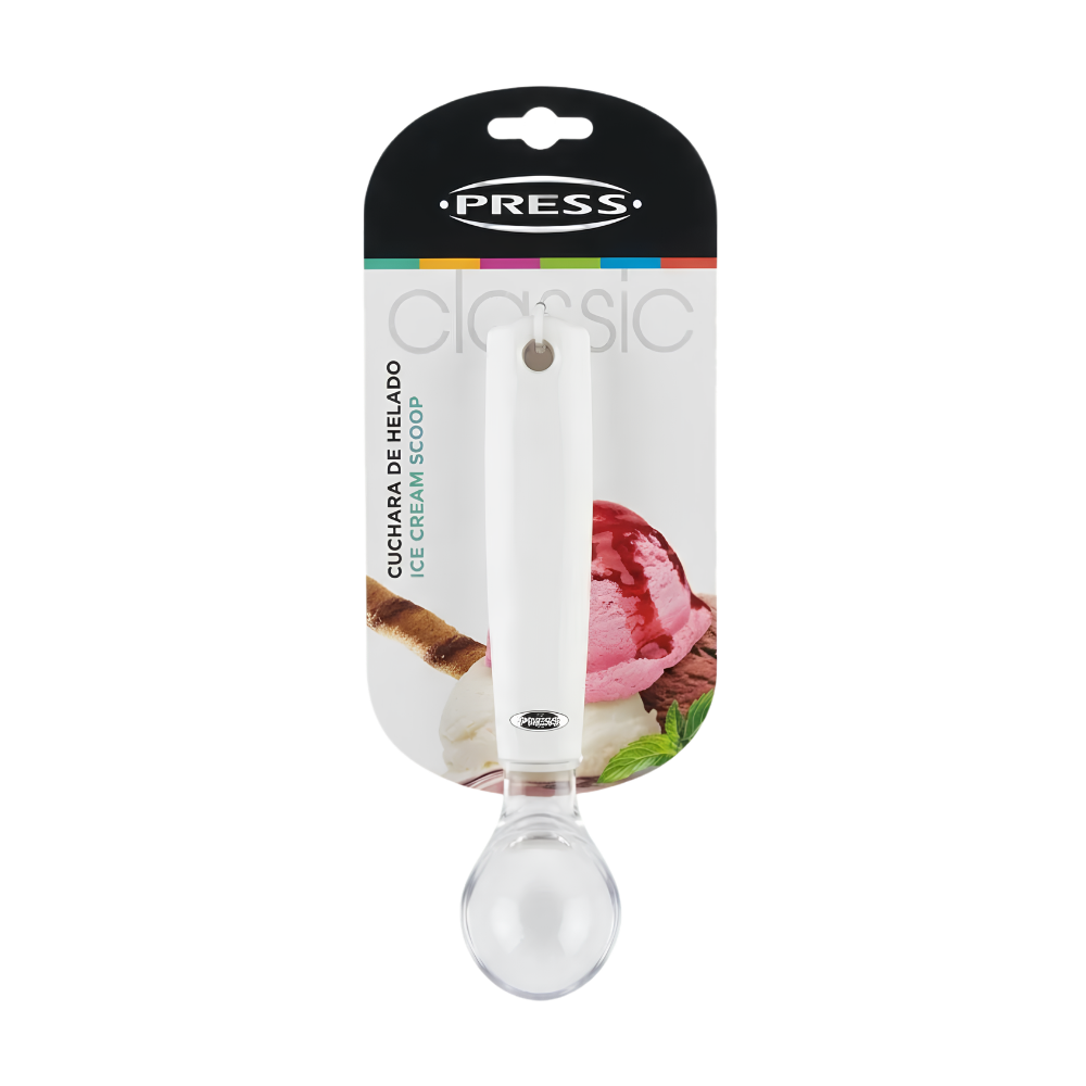 Cuchara Para Helado Plastico Press