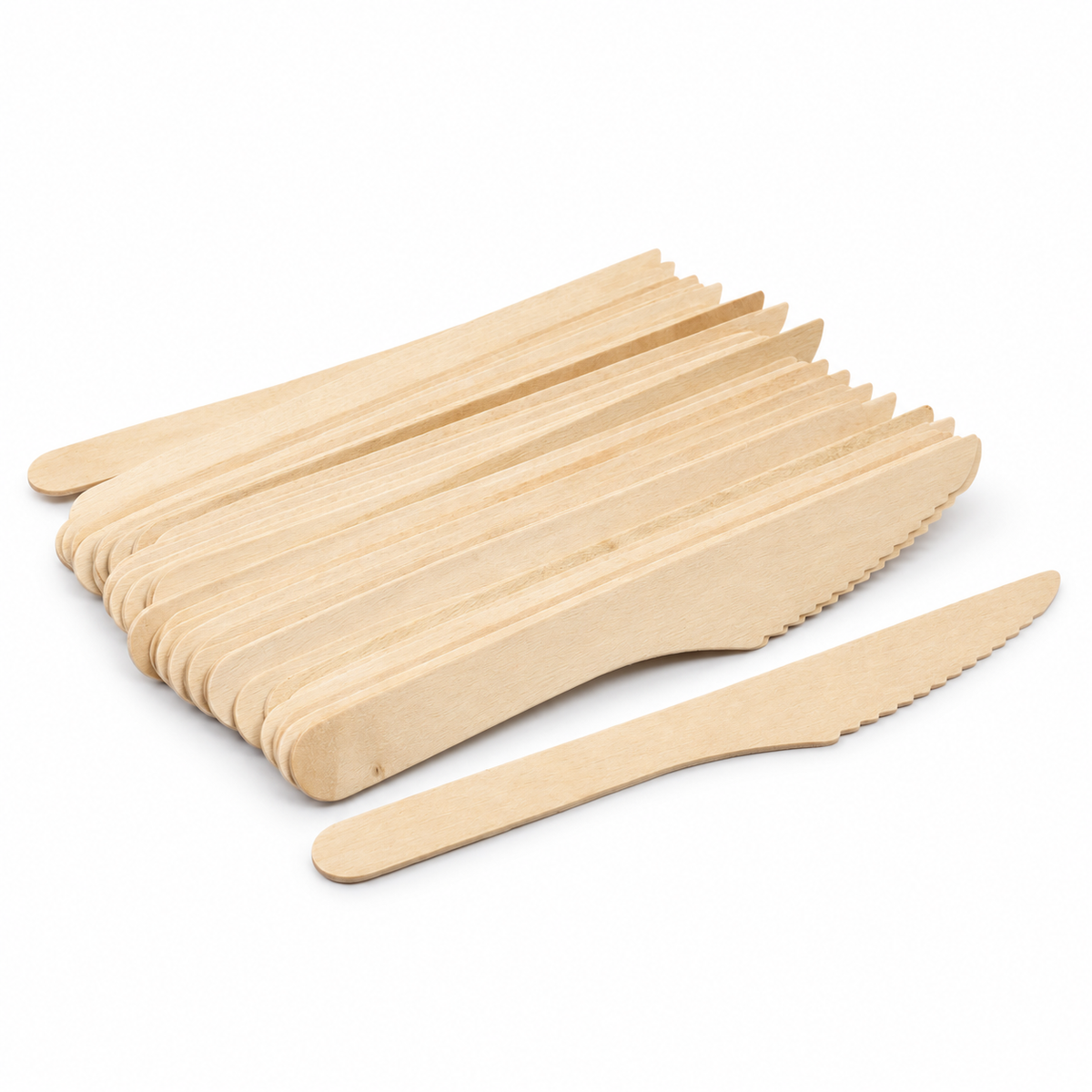 Cuchillo Ecológico de Bambú/Madera SMP 15 cm Paquete 50 un.