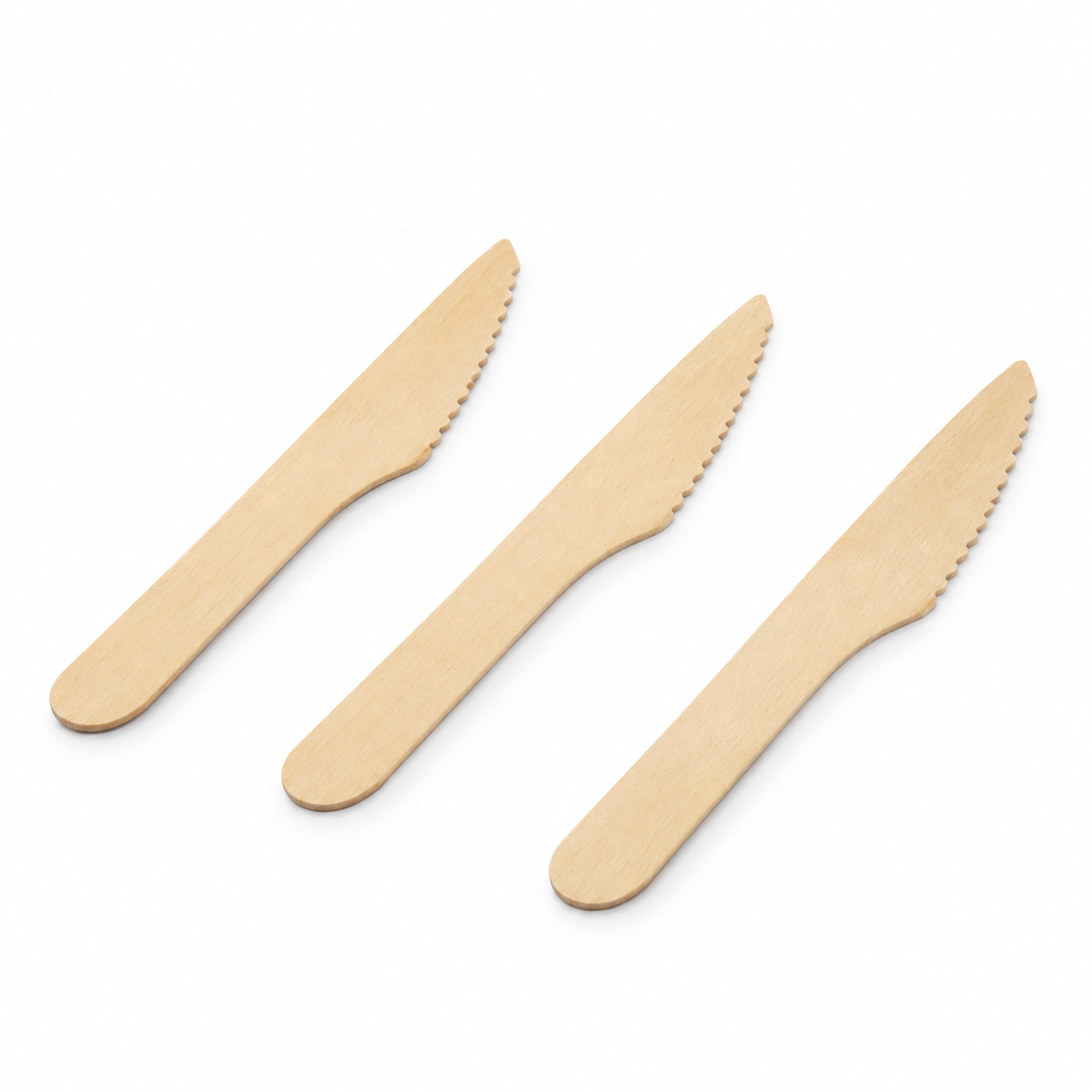 Cuchillo Ecológico de Bambú/Madera SMP 15 cm Paquete 50 un.
