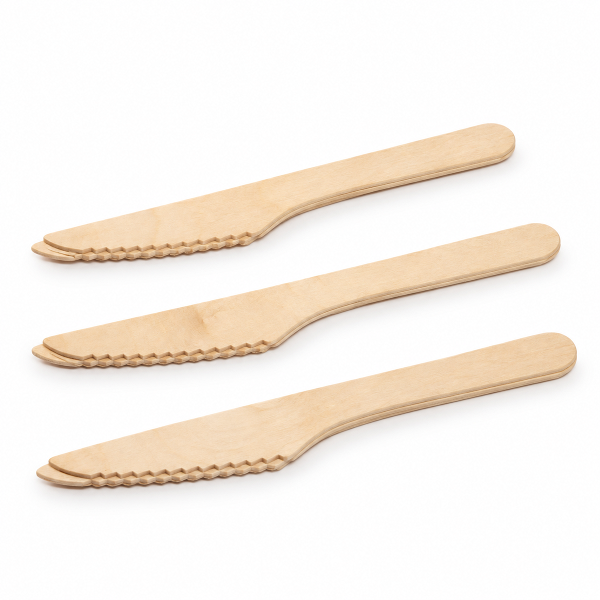Cuchillo Ecológico de Bambú/Madera SMP 15 cm Paquete 50 un.