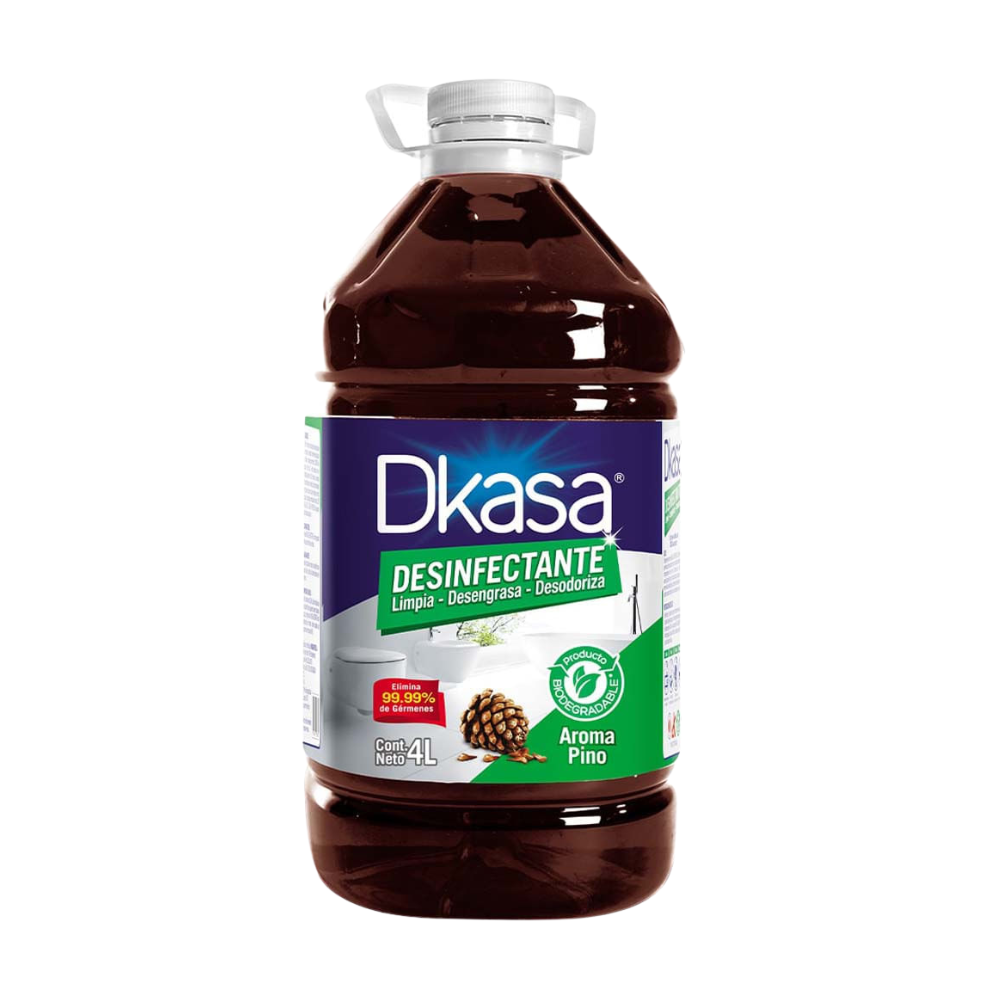 Desinfectante de Superficies Dkasa Aroma Pino Botella 4Lt