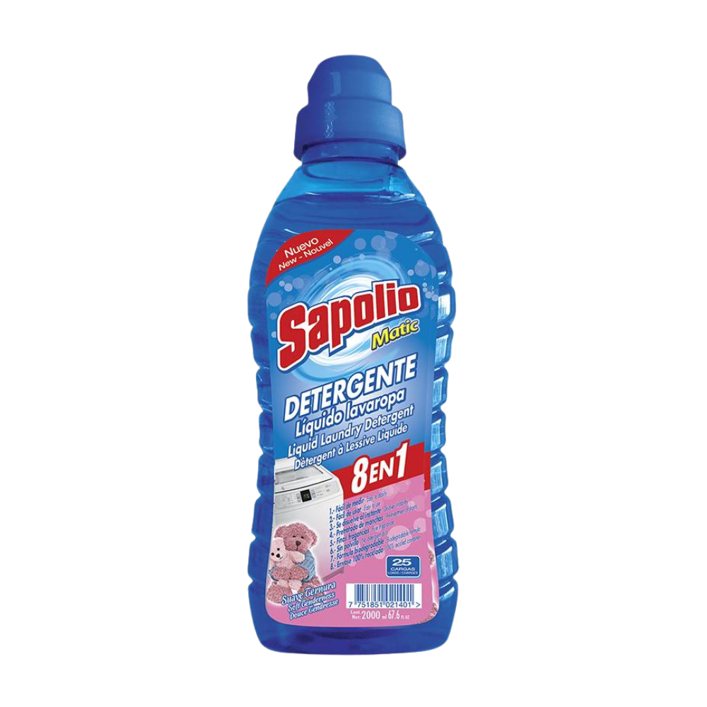 Detergente Líquido Sapolio Matic Bebe Ternura Botella 2Lt