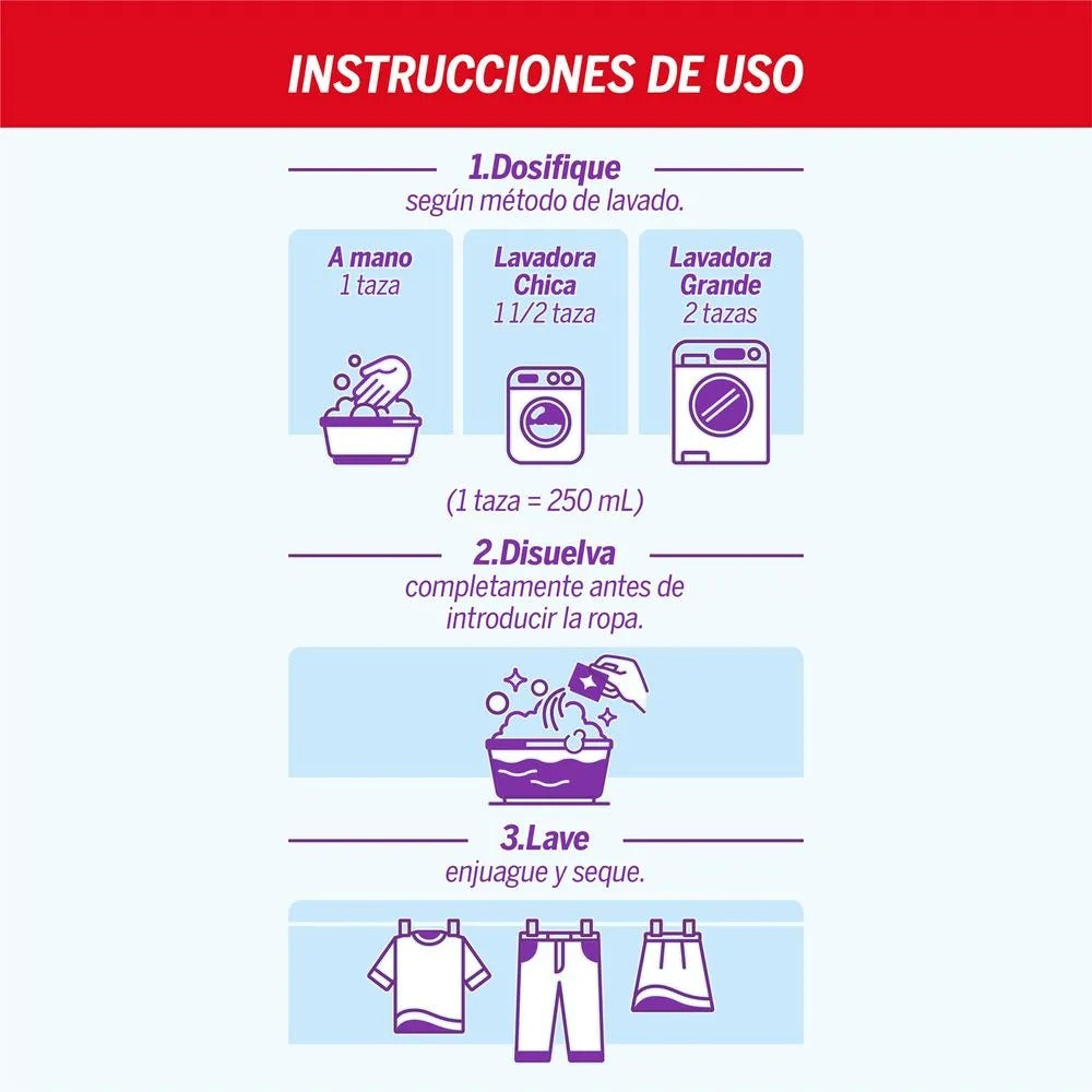 Detergente en Polvo Opal Blancos 730Gr