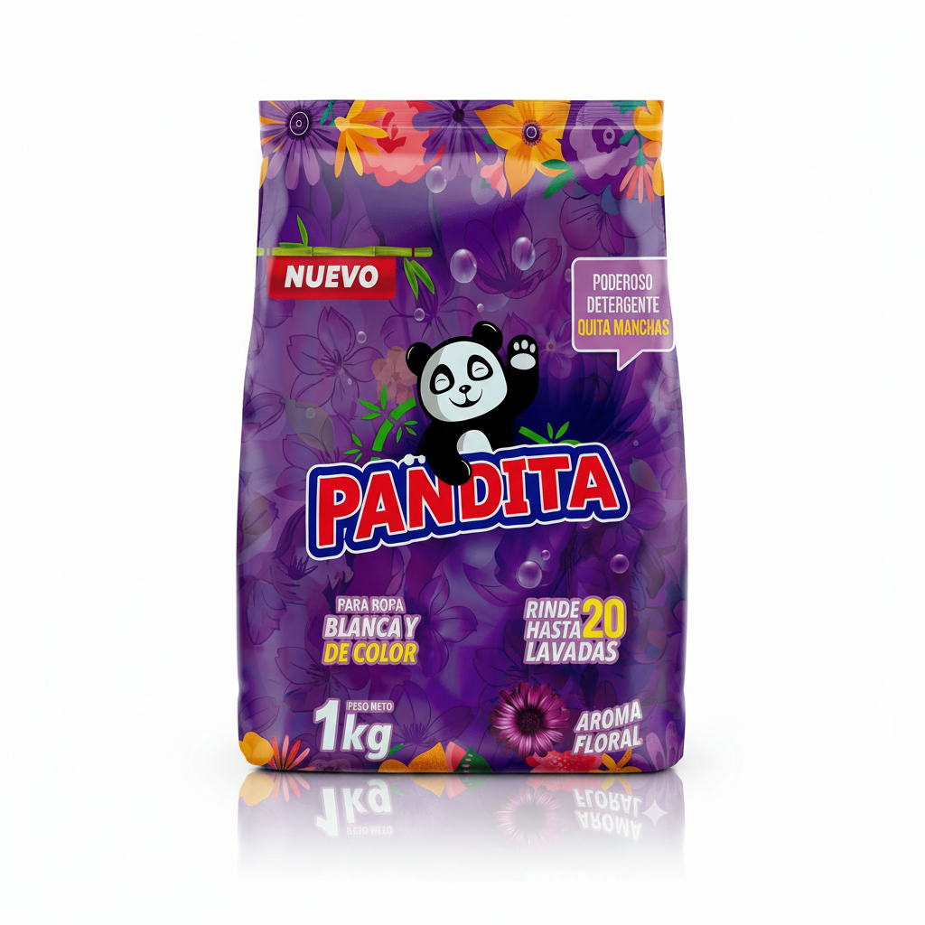Detergente en Polvo  Pandita Floral 1Kg