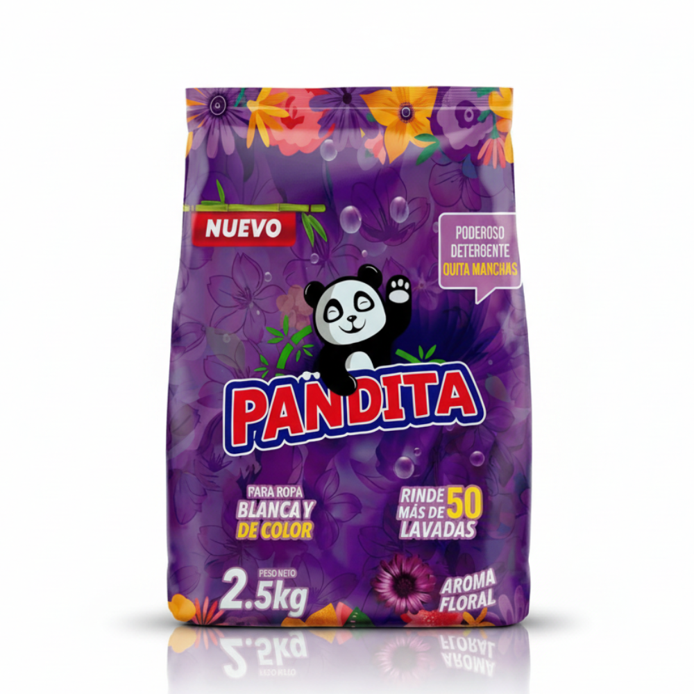 Detergente en Polvo Pandita Floral 2.5Kg