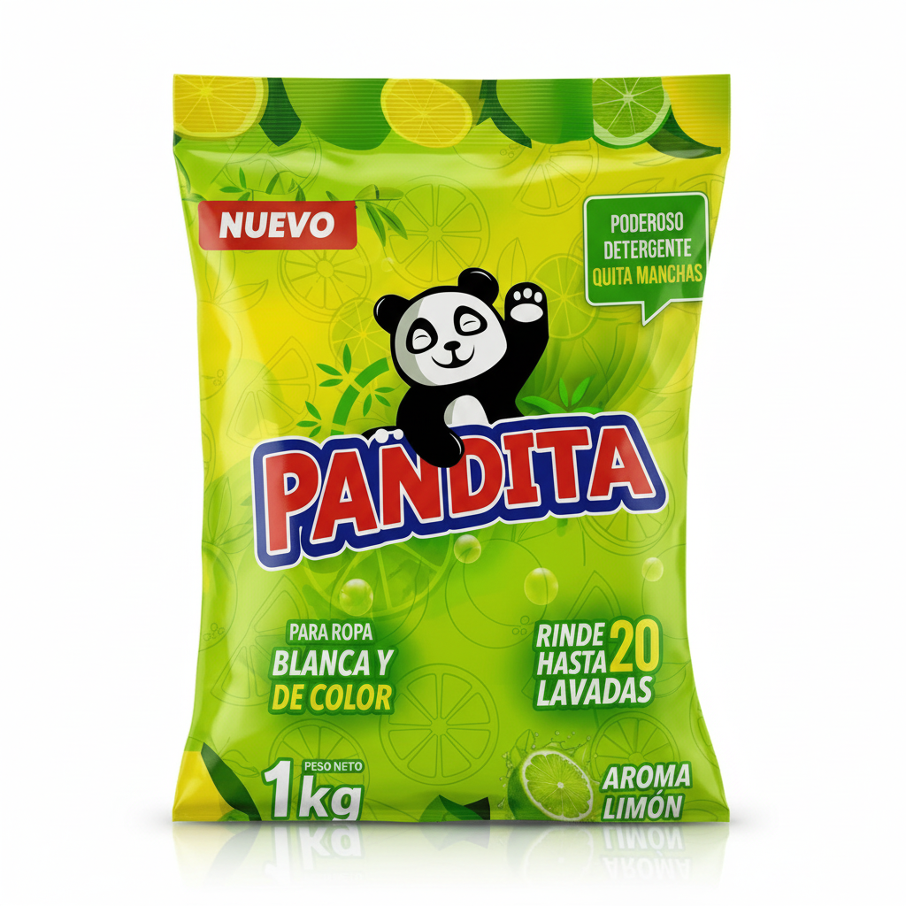 Detergente en Polvo Pandita Limón 1Kg