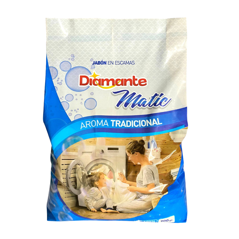 Jabón en Escamas Diamante Matic Tradicional Bolsa 900gr