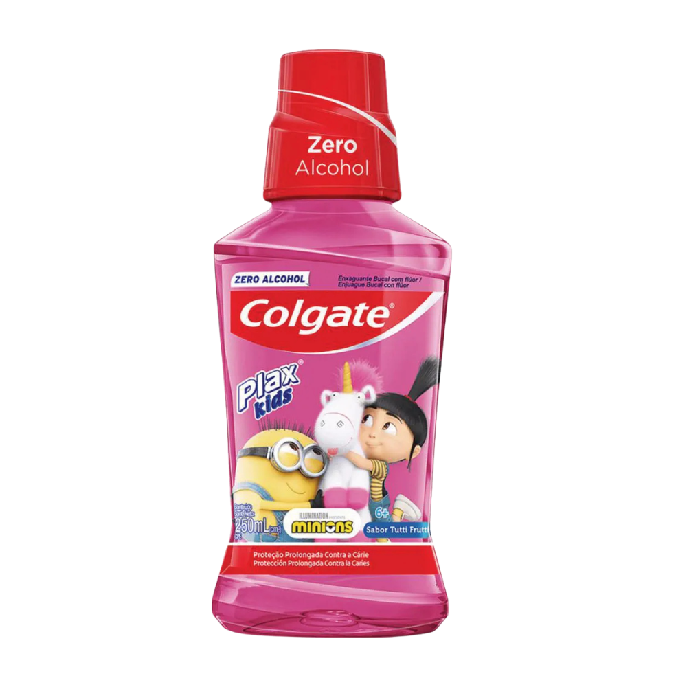 Enjuague Bucal Colgate Kids Minions Tutti Frutti Zero Acohol 250ml