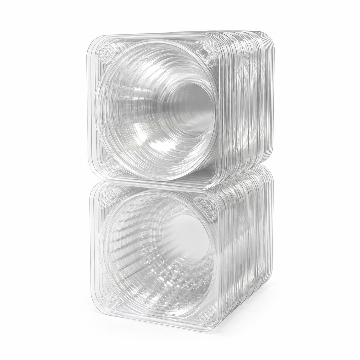 Envase Bisagra Darnel Cupcake Pet con Tapa Alta Paquete x 25 un.