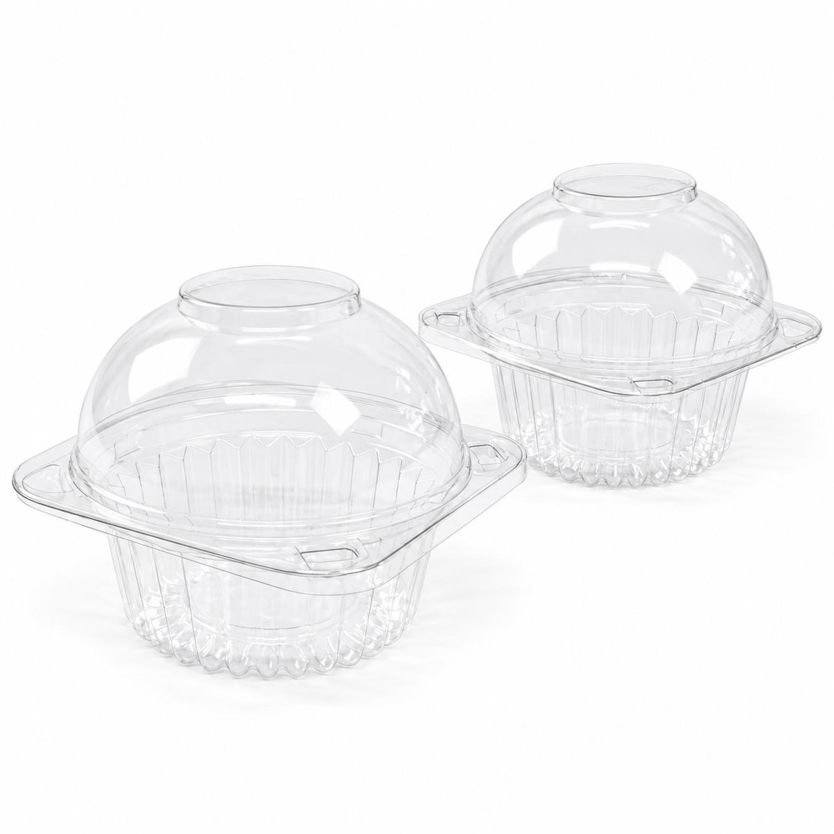 Envase Bisagra Darnel Cupcake Pet con Tapa Alta Paquete x 25 un.