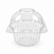 Envase Bisagra Darnel Cupcake Pet con Tapa Alta Paquete x 25 un.