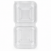 Envase Bisagra SMP Pet con Tapa Alta Paquete x 25 un.