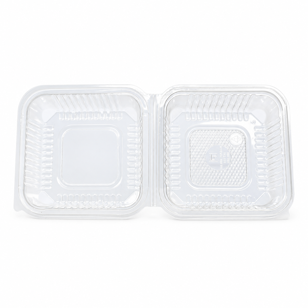 Envase Bisagra SMP Pet con Tapa Alta Paquete x 25 un.