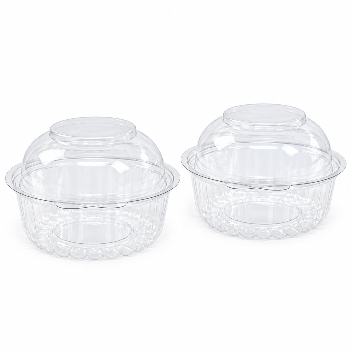 Envase Bisagra SMP Pet con Tapa Alta Transparente Paquete x 25 un.