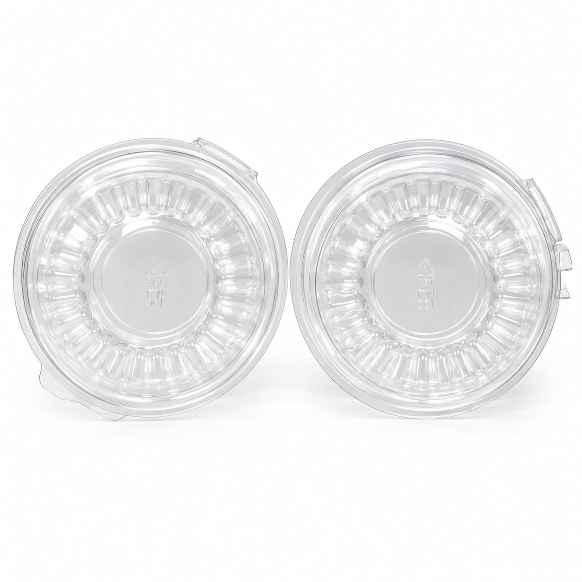 Envase Bisagra SMP Pet con Tapa Transparente Paquete x 25 un.