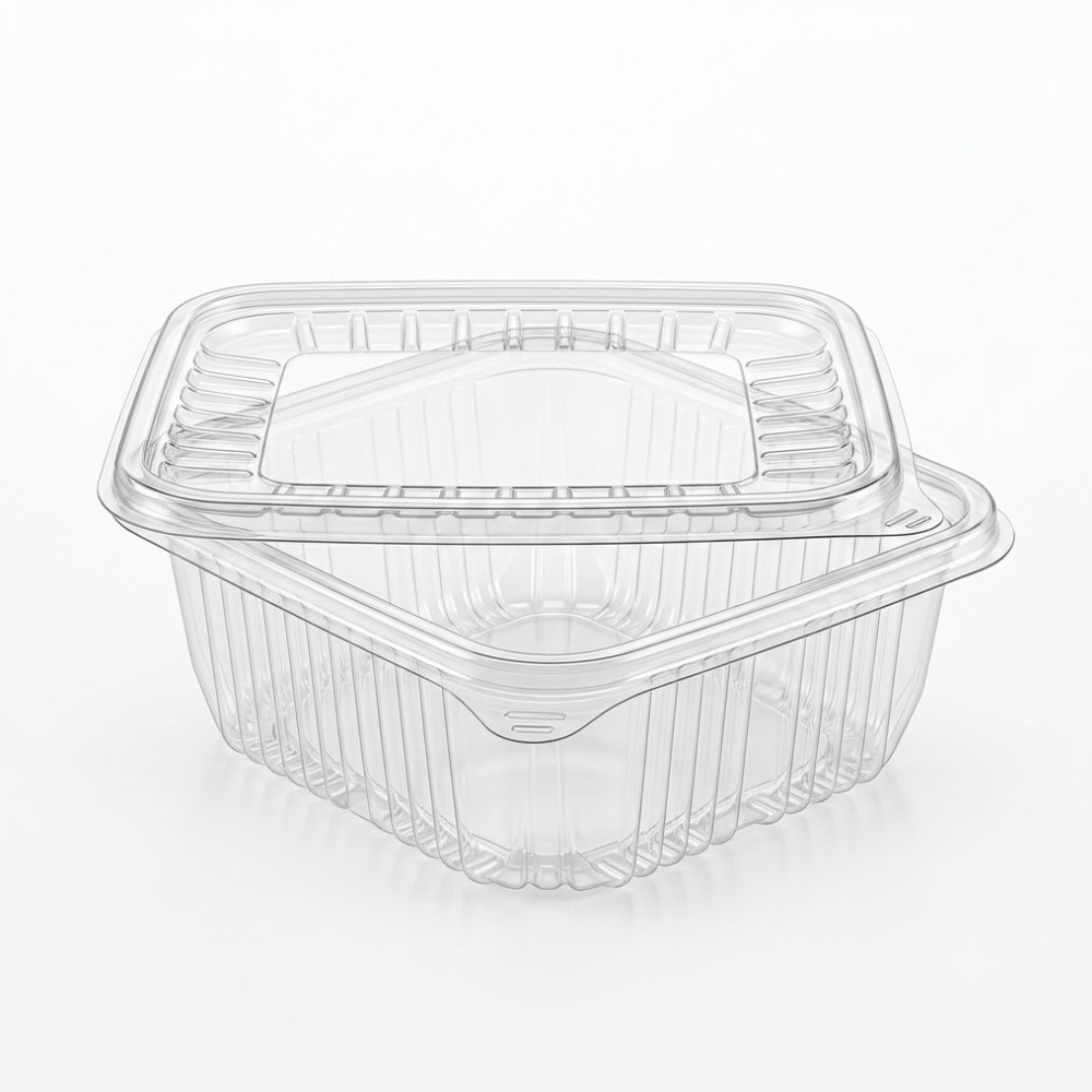 Envase Descartable Hawai Dely Transparente 800ml con Tapa Paquete 25un.