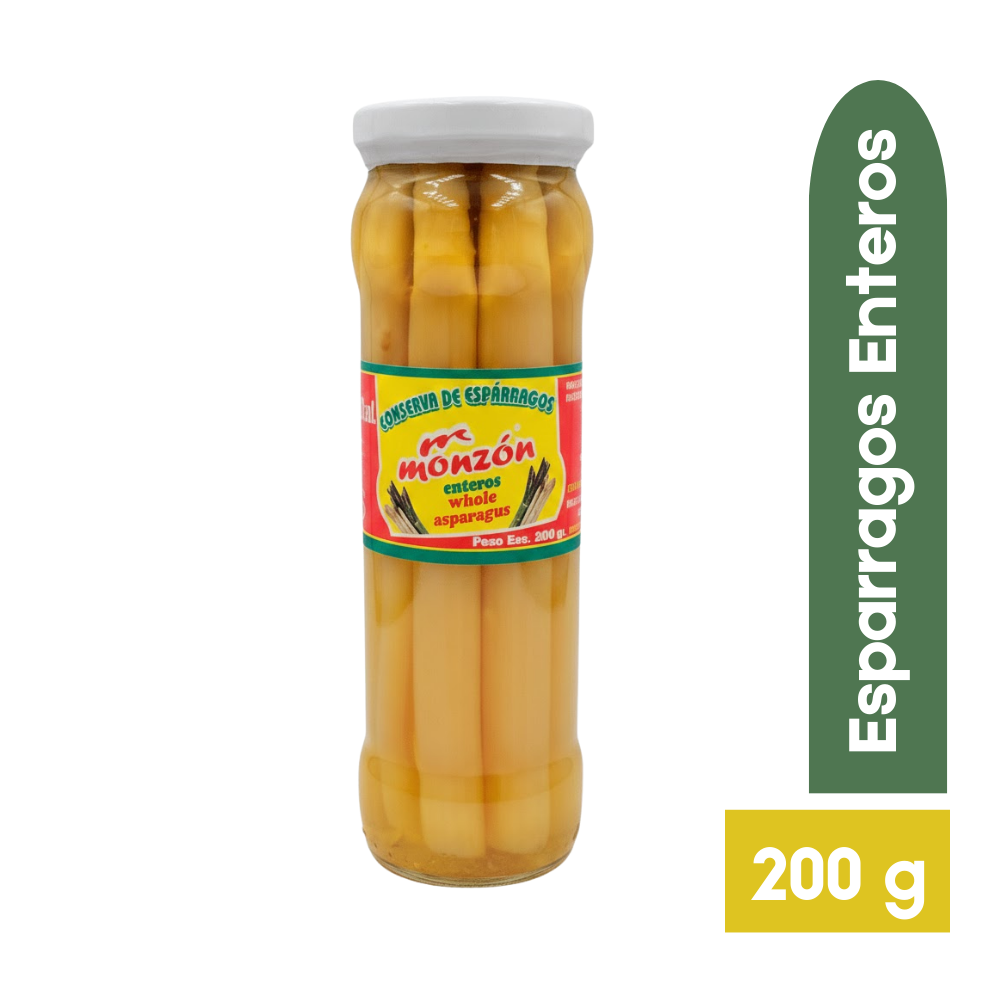Esparragos Enteros Monzon Frasco 200gr