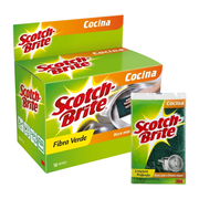 Esponja Fibra Verde Scotch Brite Display X18un