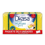 Esponja Multiuso Dkasa 2 En 1 Tira x6un