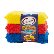Esponja Super Brillo colores Ge & Mor Paquete x3un