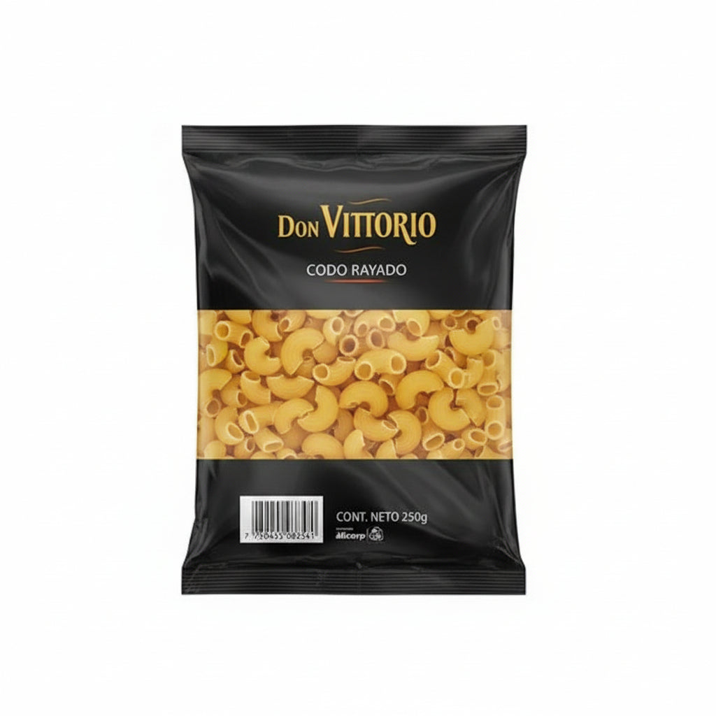 Fideos Don Vittorio Codo Rayado Bolsa 250g