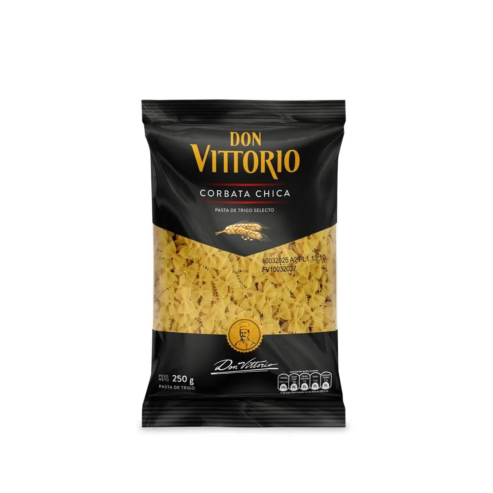 Fideos Don Vittorio Corbata Chica Bolsa 250g