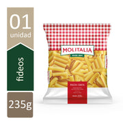 Fideos Molitalia  Rigatoni Bolsa 235g