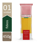 Fideos Molitalia  Tallarin Grueso Bolsa 450g