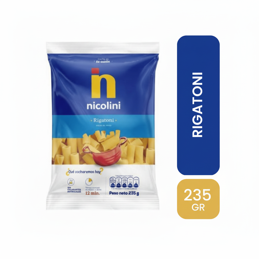 Fideos Nicolini Rigatoni 235g