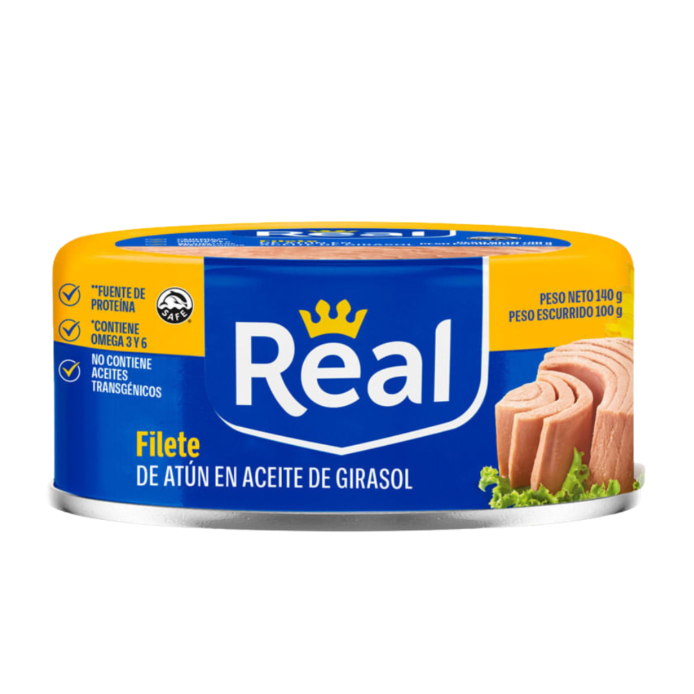Filete De Atún en Aceite de Girasol Real 140gr