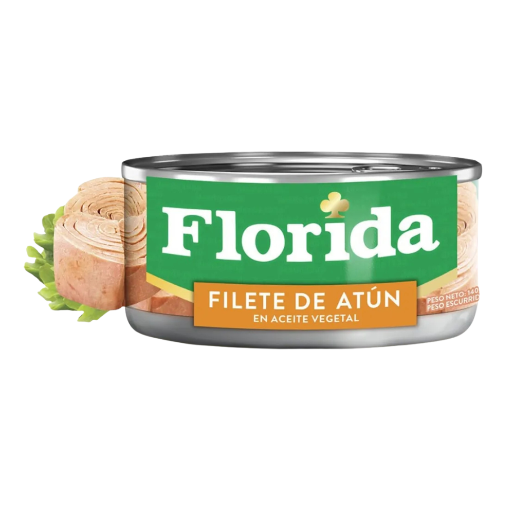 Filete de Atún Florida en Aceite Vegetal 140gr