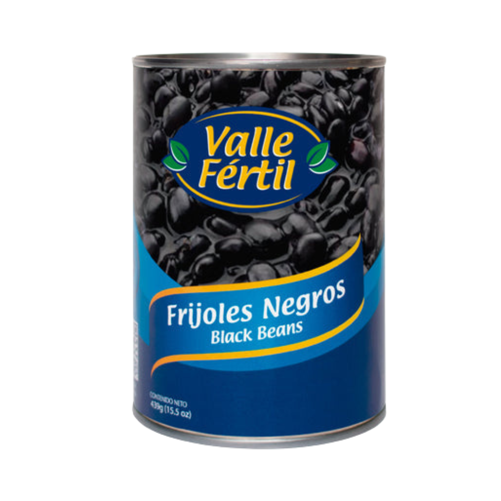 Frijoles Negros en Conserva Valle Fértil Lata 439gr