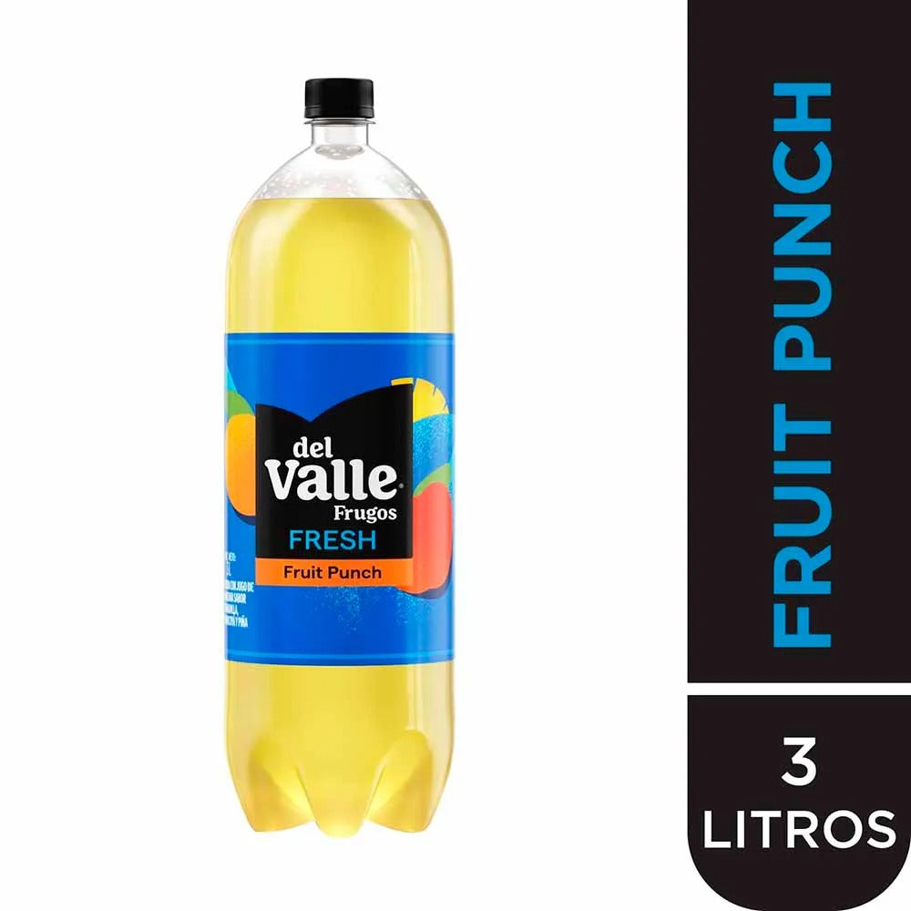 Frugos Del Valle Fresh Fruit Punch Granad Botella 3L