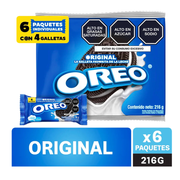 Galleta Oreo Original Sixpack 216gr