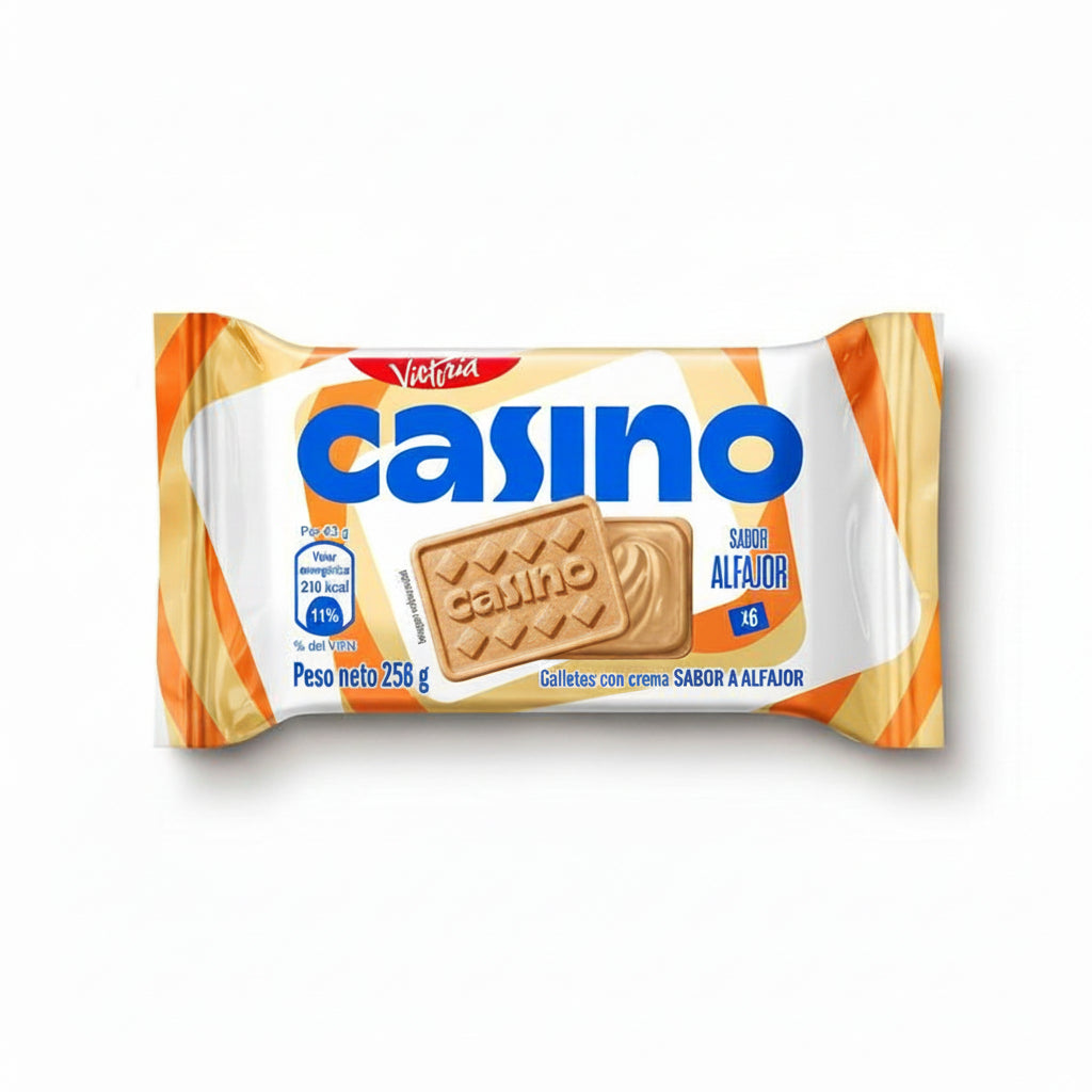 Galletas Casino Alfajor bolsa 6 und 258g