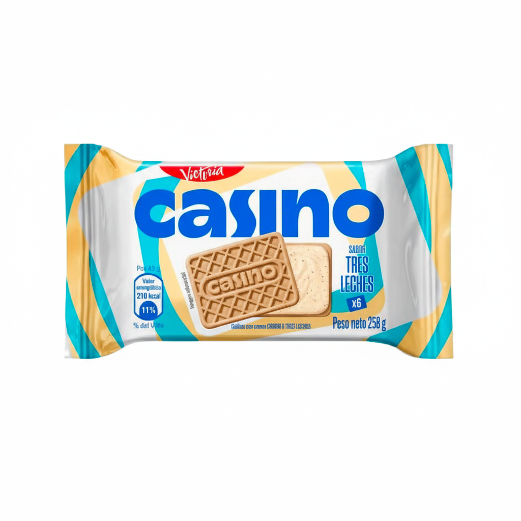 Galletas Casino Tres Leches Bolsa 6 Und 258g