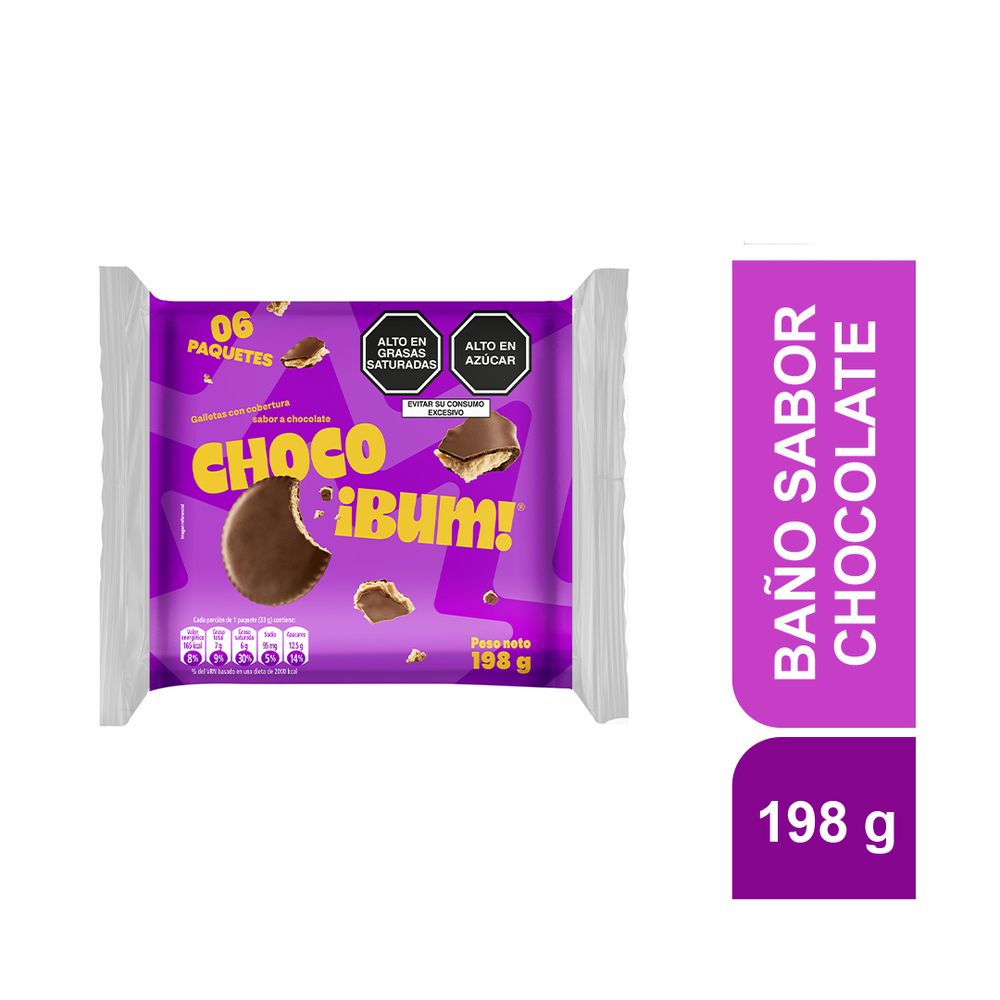 Galletas Chocobum Bolsa 6 Und 198g