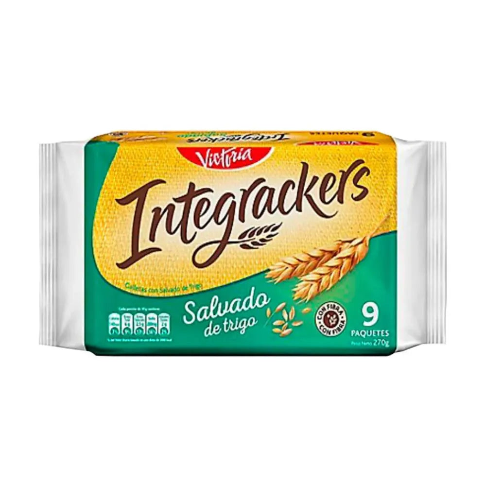Galletas Integrackers Salvado Trigo Bolsa 6 Und 270g