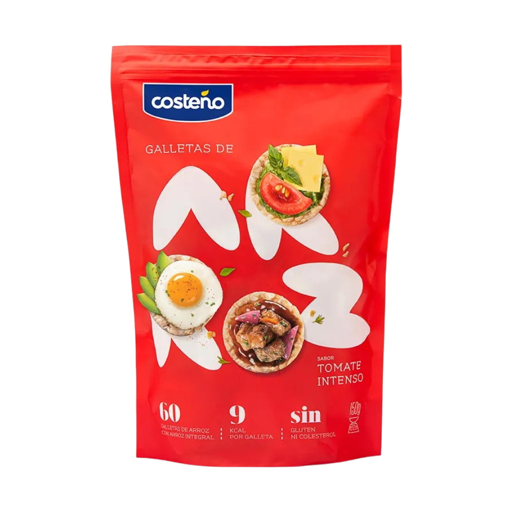 Galletas de Arroz Costeño Tomate Intenso Doypack 150 gr