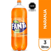 Gaseosa Fanta Naranja Botellas 3L