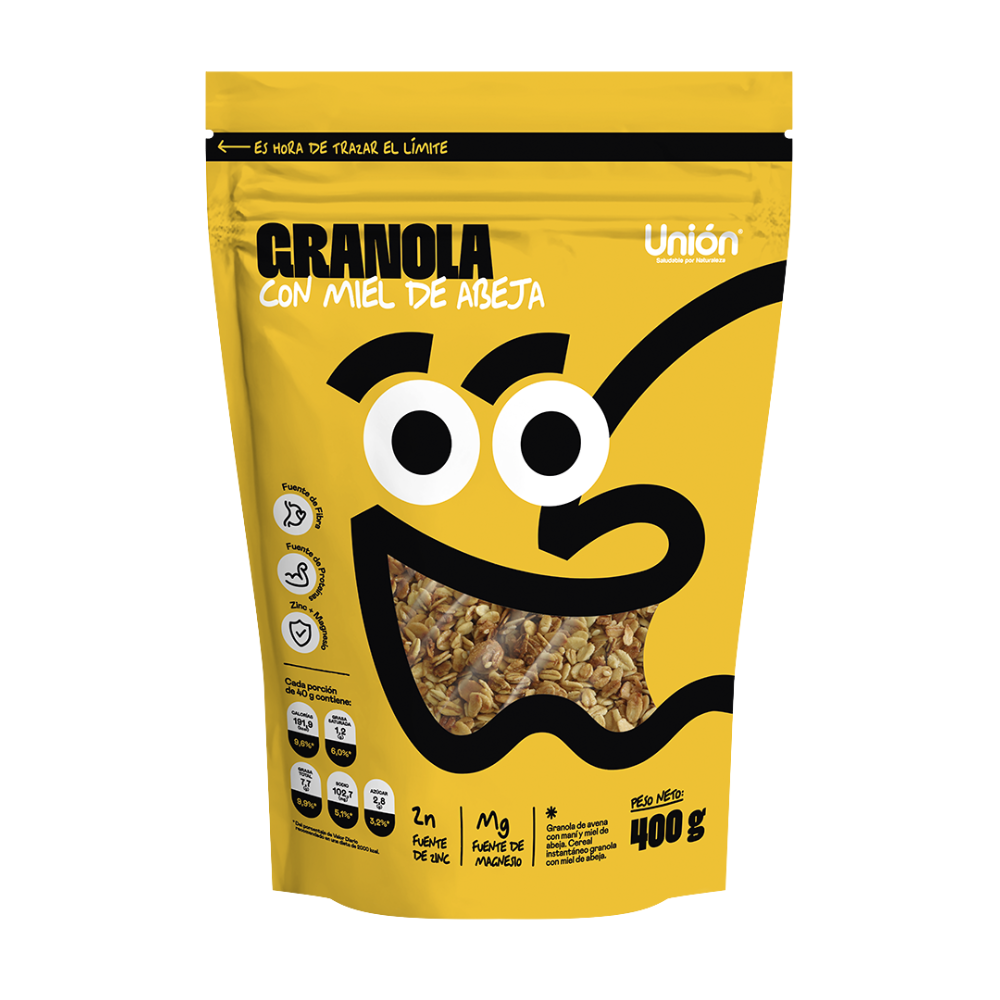 Granola Unión Miel De Abeja Lonchera 400 gr