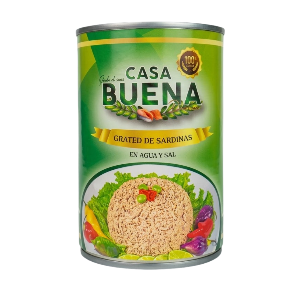 Grated de Sardinas en Agua y Sal Casa Buena 425gr