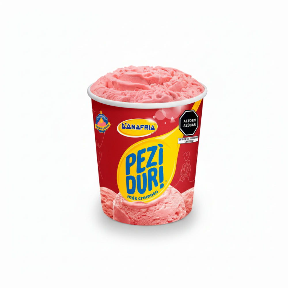 Helado de Crema Donofrio Peziduri Sabor Fresa Pote 900ml